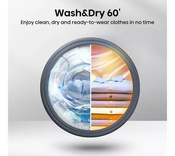 HISENSE 3S Series WD3S8043BW3 WiFi-enabled 8 kg Washer Dryer - White - Image 6