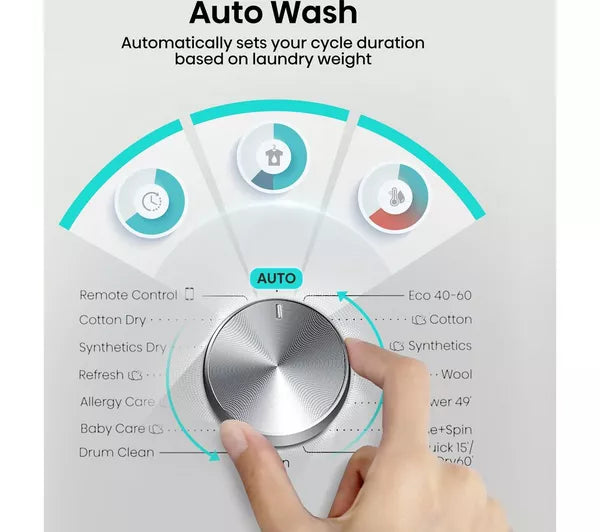 HISENSE 3S Series WD3S8043BW3 WiFi-enabled 8 kg Washer Dryer - White - Image 3