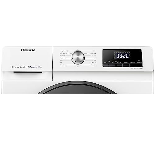 Hisense 3S Series 12kg Washing Machine 1400 Spin White – WiFi, Steam Wash, Quick Wash, A Rated (WF3S1243BW3) - Image 5