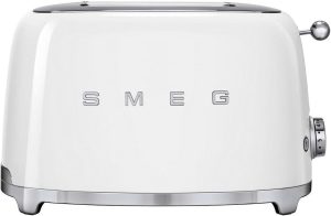 Smeg TSF01WHUK 50's Style Retro 2 Slice Toaster - White