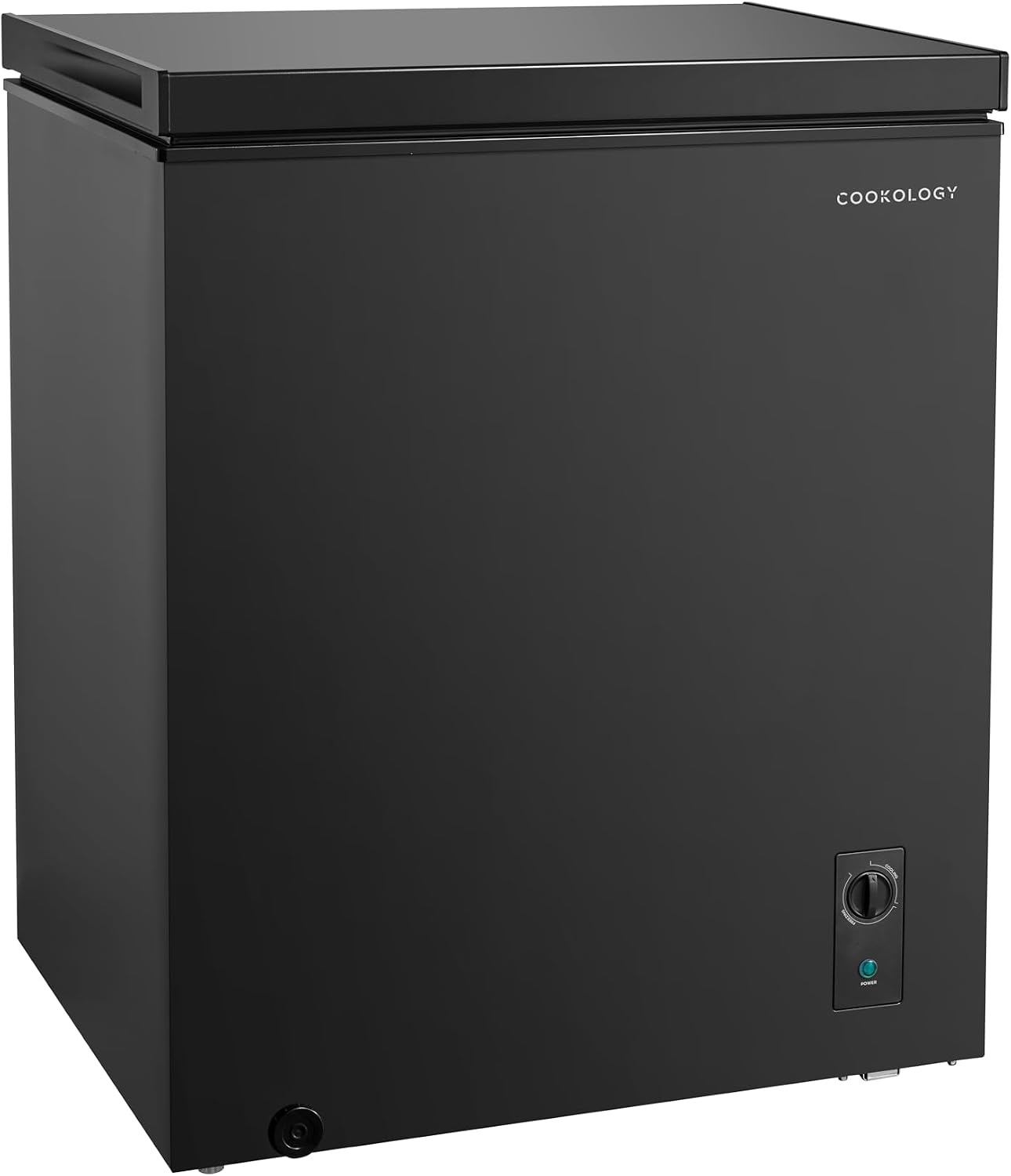 Cookology 99L Chest Freezer CCFZ99BK – Switches to Fridge Mode, Quiet 41dB, Garage Safe, Removable Basket, Black