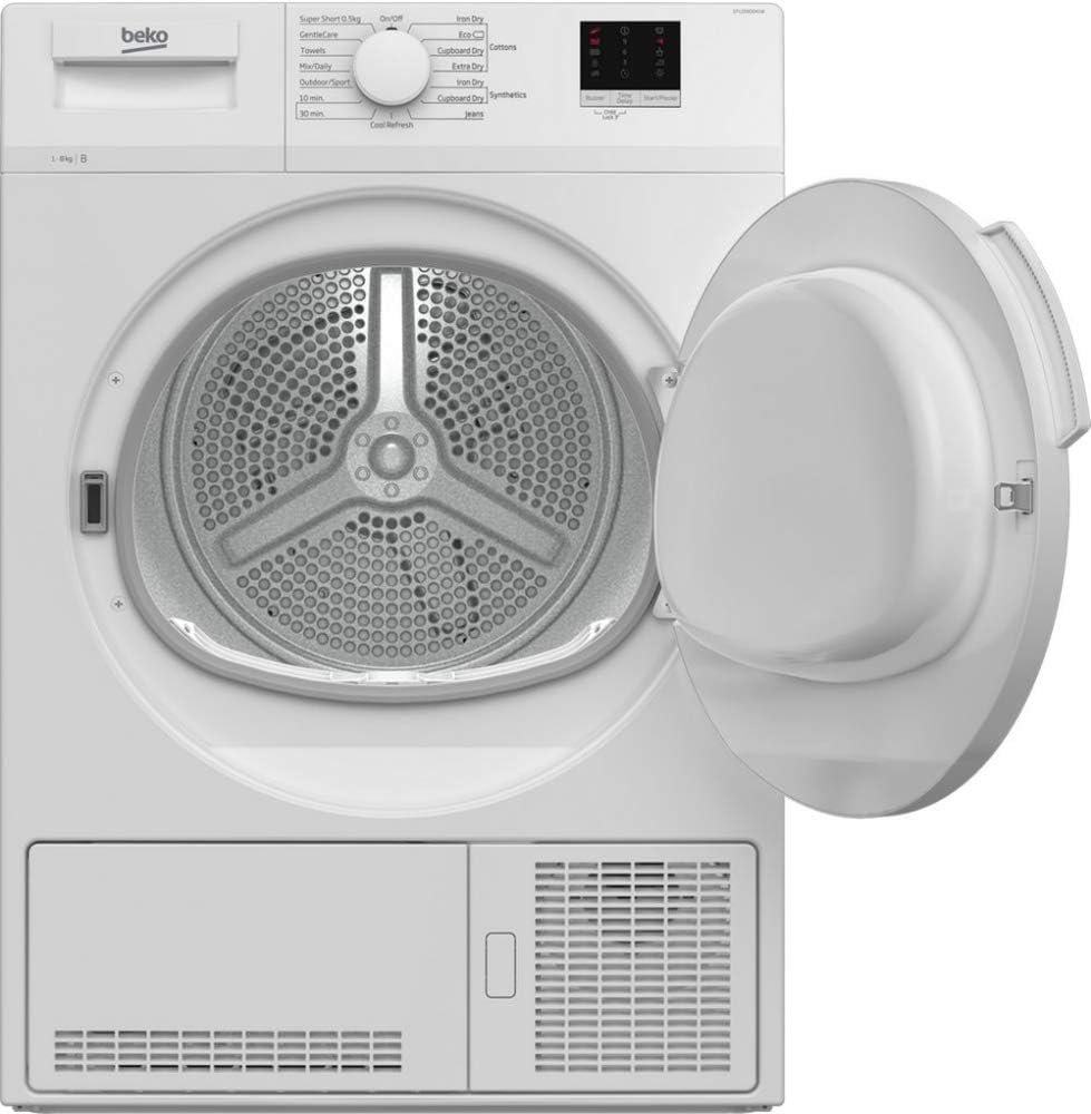 BEKO DTLCE80041W 8KG CONDENSER TUMBLE DRYER - WHITE - Image 3