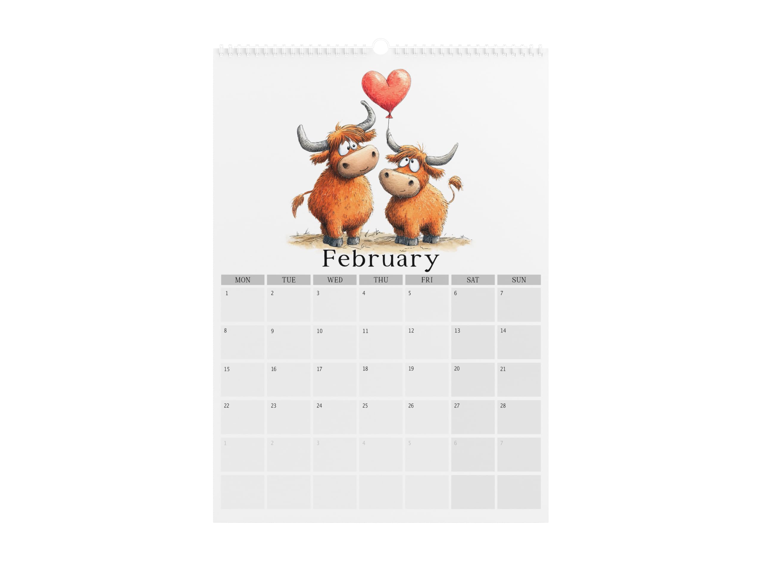 Scottish Highlands Calendar 2027 – Monthly Wall Calendar with Notes - Image 2