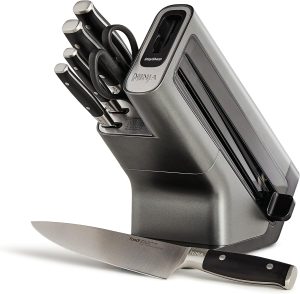 Ninja Foodi StaySharp 6-Piece Knife Block Set, Stainless Steel, K32006UK