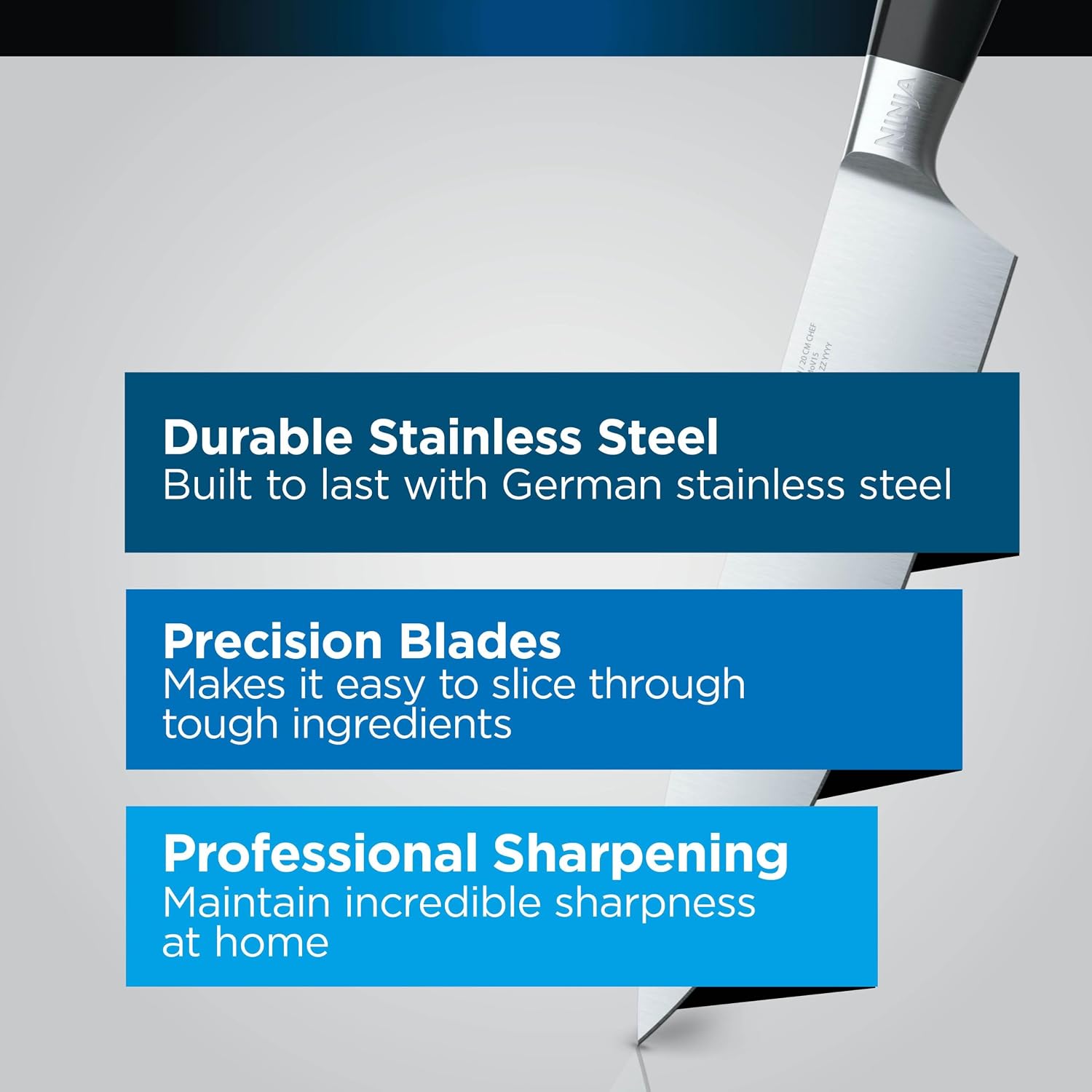 Ninja Foodi StaySharp 6-Piece Knife Block Set, Stainless Steel, K32006UK - Image 10