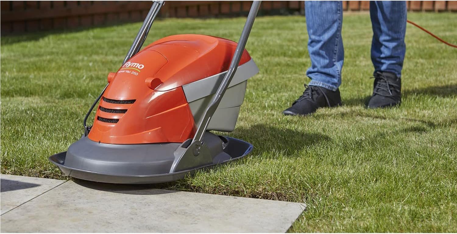 Flymo Hover Vac 250 Electric Hover Lawn Mower 25cm 1400W – Lightweight Corded Hover Mower with 15L Grass Box - Image 4