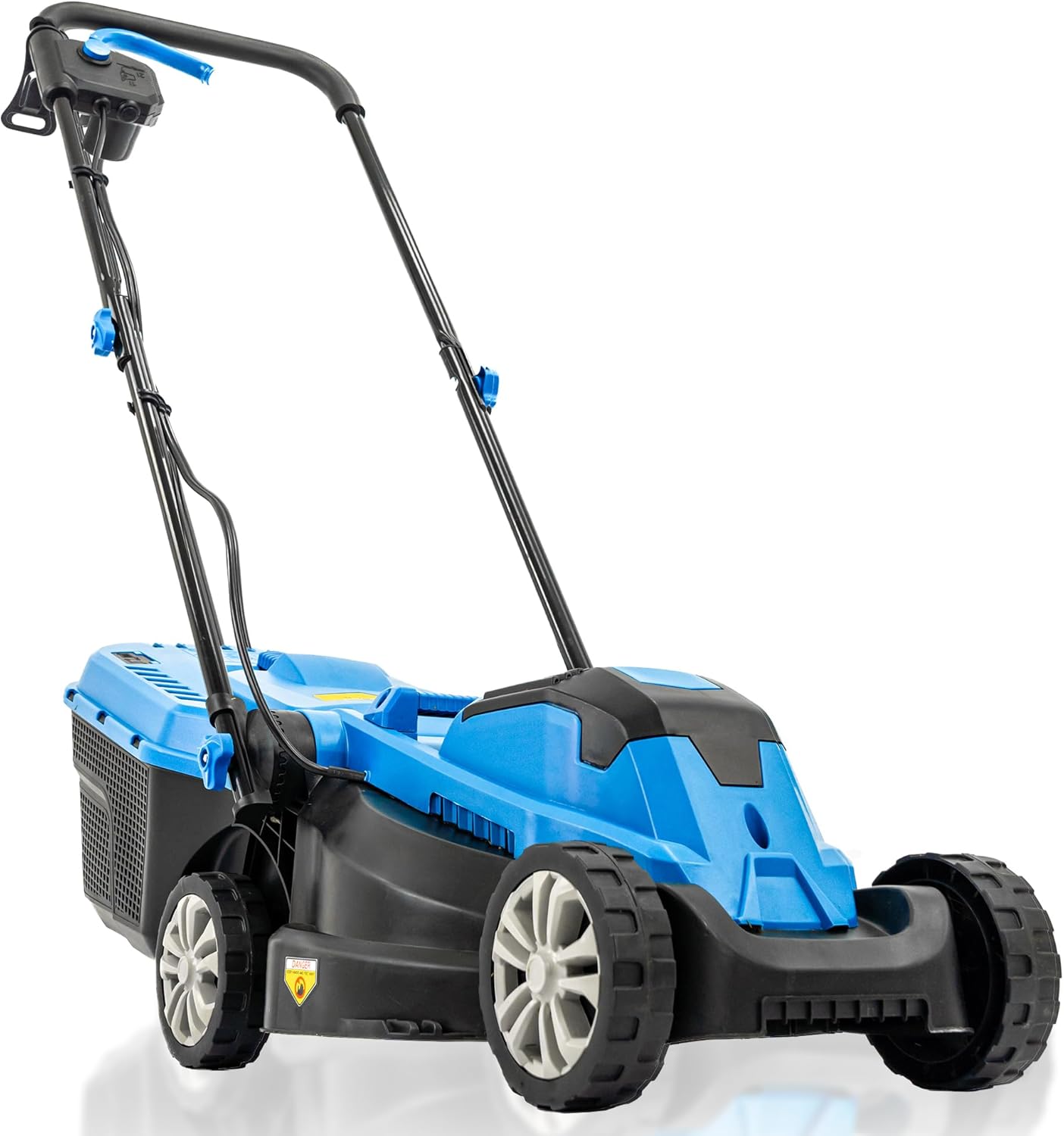 Hyundai 1300W Electric Lawn Mower – 33cm Lightweight Corded Lawnmower, 30L Grass Box, Foldable Handle, 3 Cutting Heights, Ideal for Small Gardens - 3