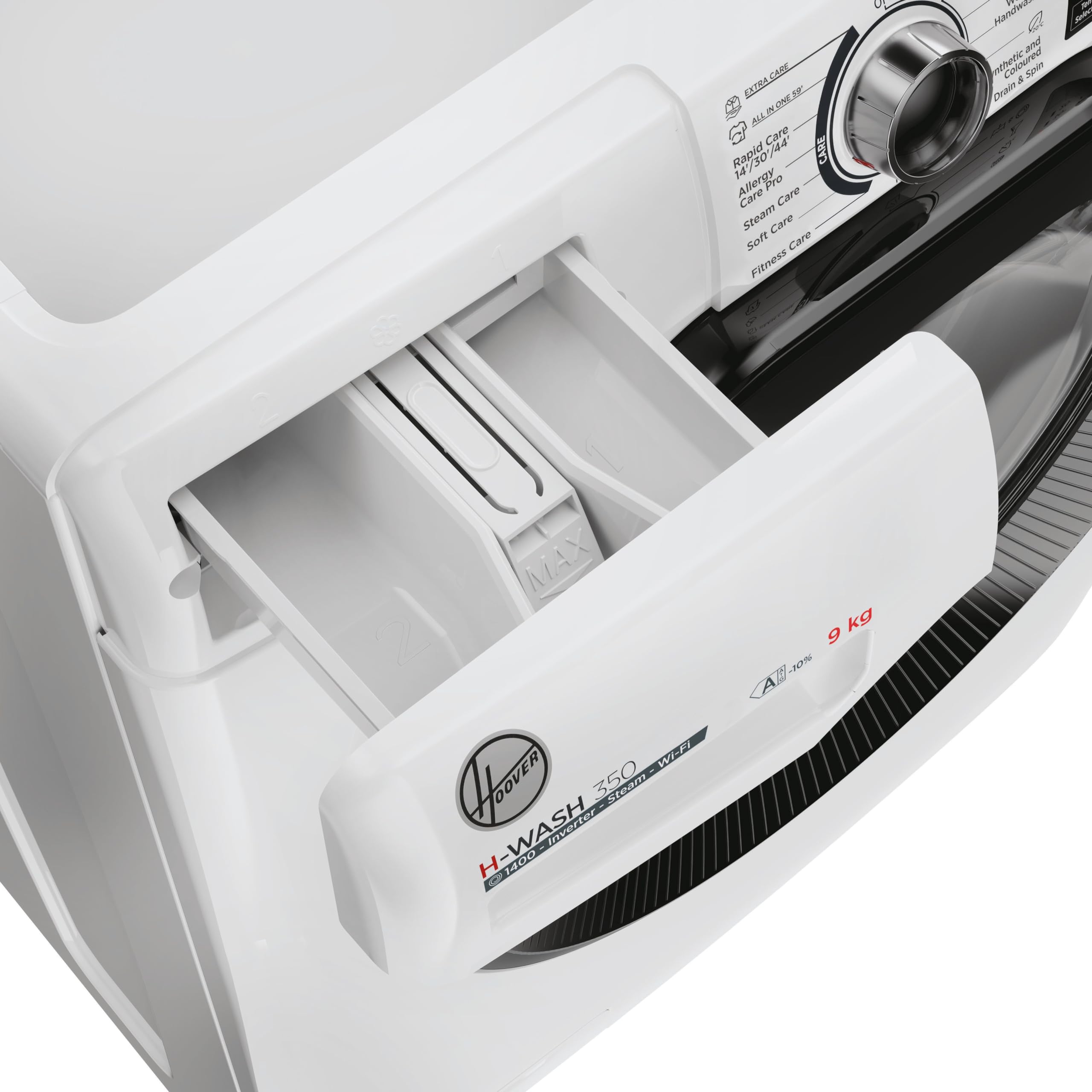 Hoover H-Wash 350 9kg Washing Machine 1400 Spin White – ECO-Power Inverter Motor, hOn App, Eco Doser, A Rated (H3WPS496TAMB6-80) - Image 5