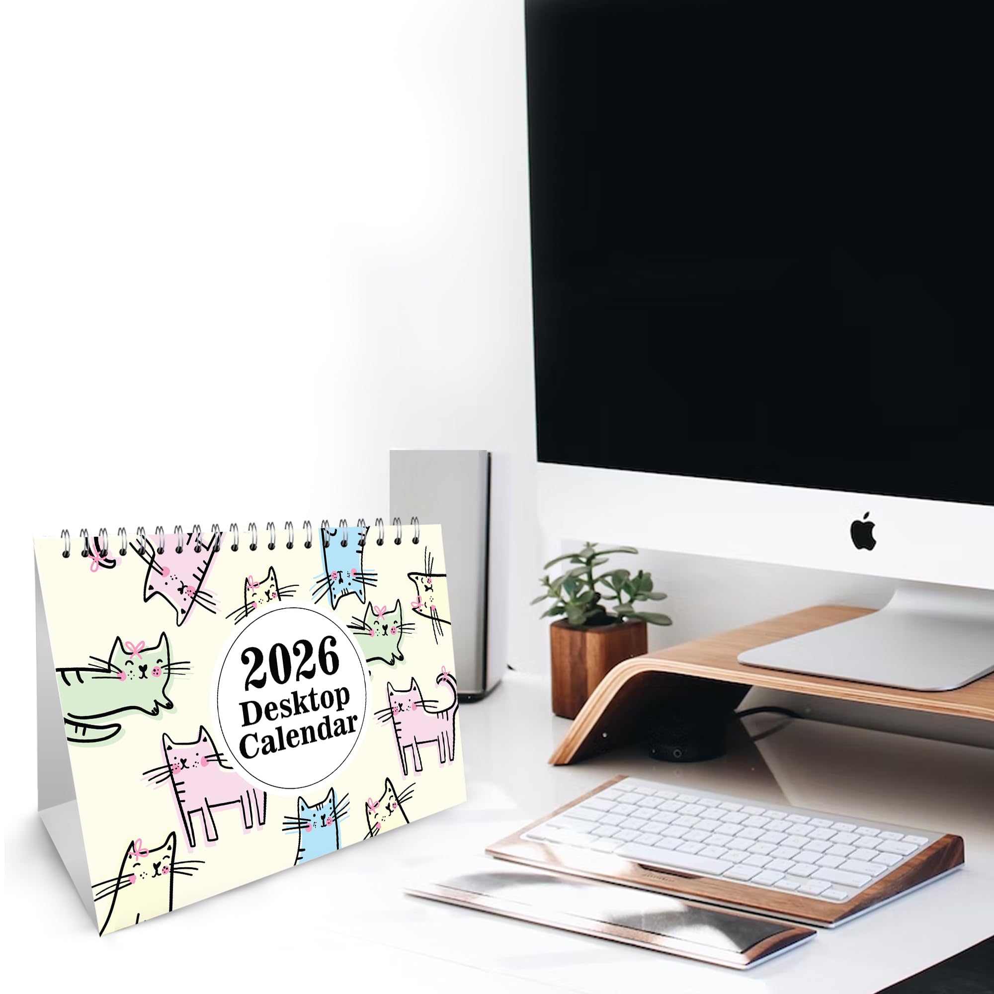 2026 Desk Calendar – Free-Standing Flip Desktop Planner with UK Bank Holiday - Image 4