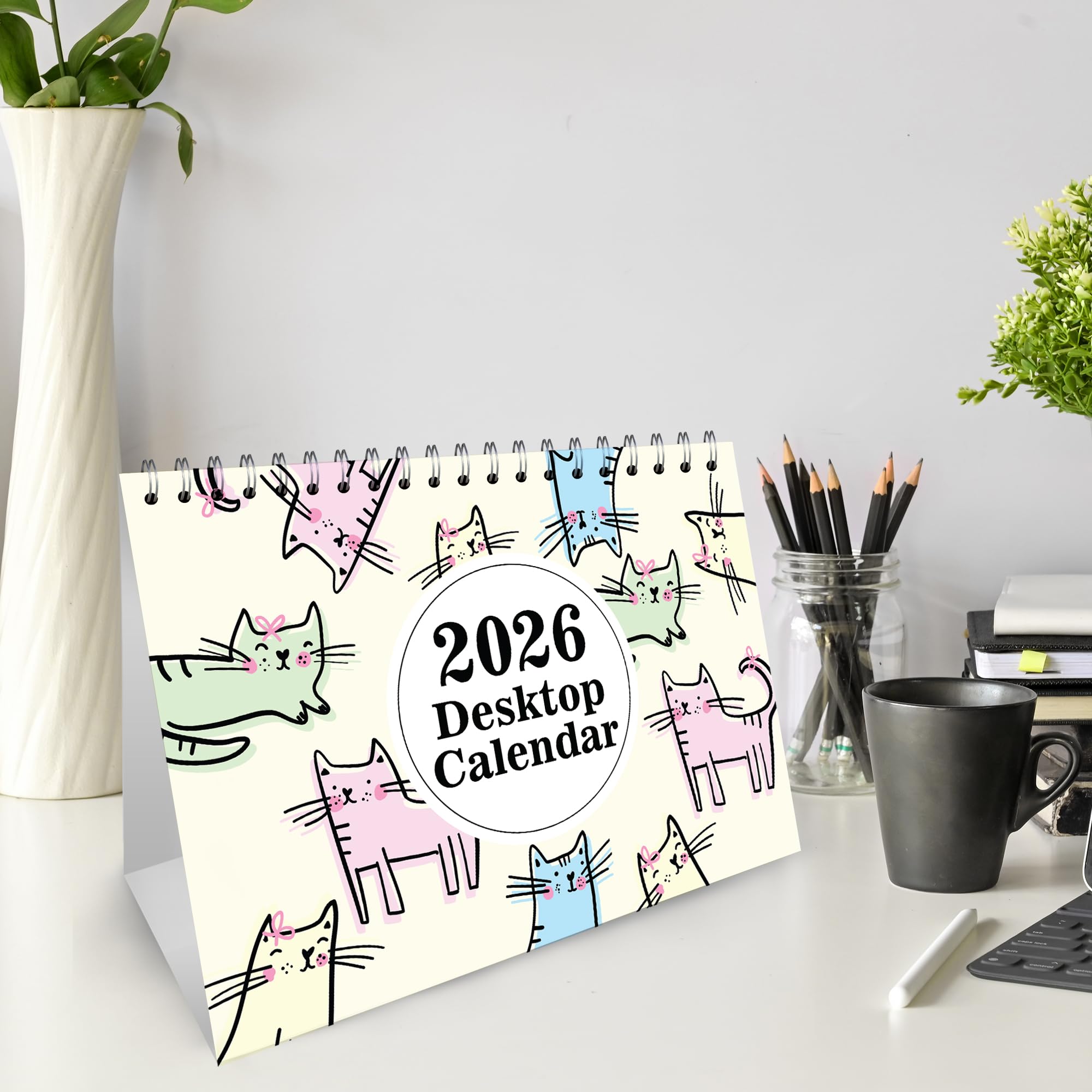 2026 Desk Calendar – Free-Standing Flip Desktop Planner with UK Bank Holiday - Image 6