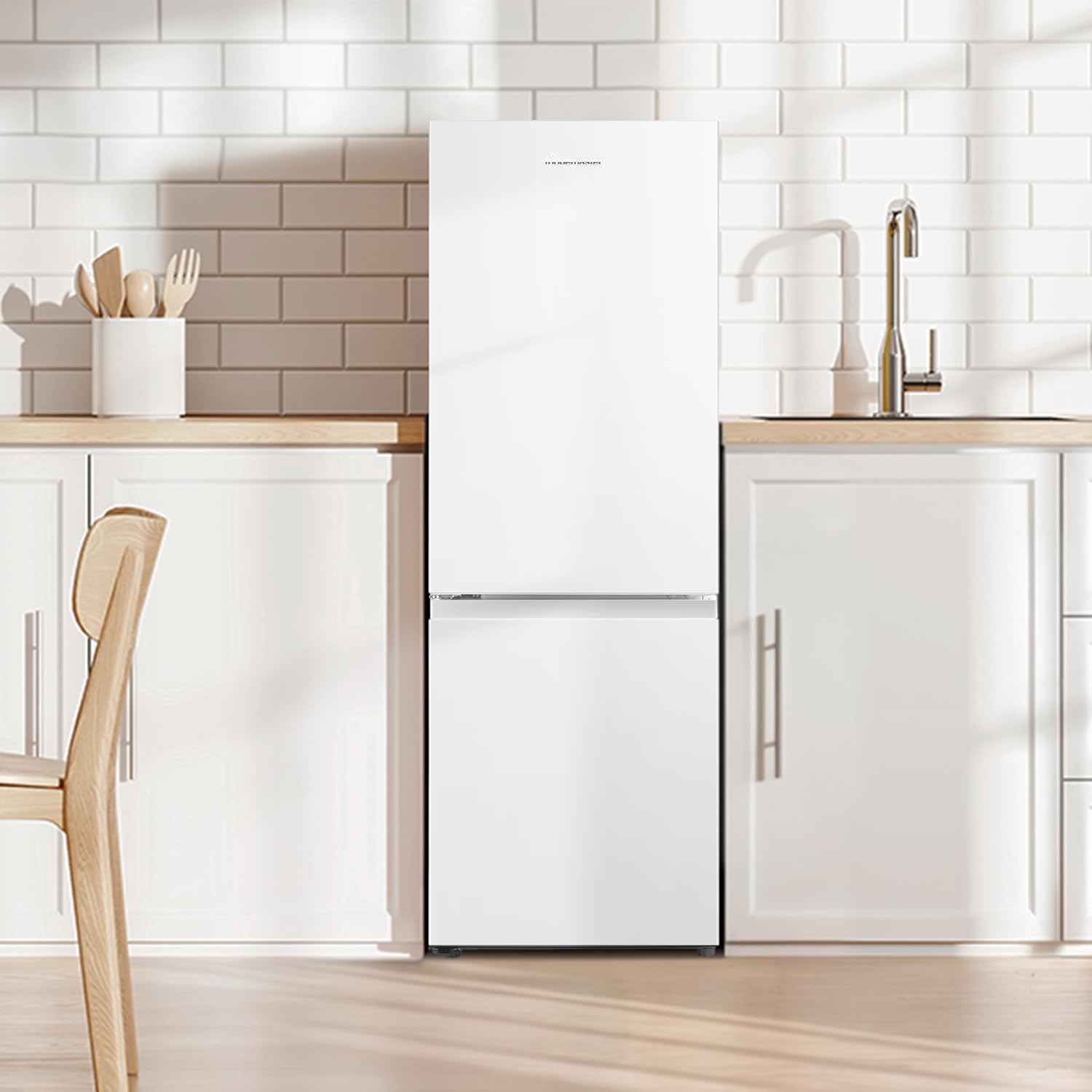 Fridgemaster 50cm Slim Fridge Freezer MC50175A – Fits Narrow Kitchens, 175L 60/40, Quiet 39dB, Reversible Door, White - Image 7