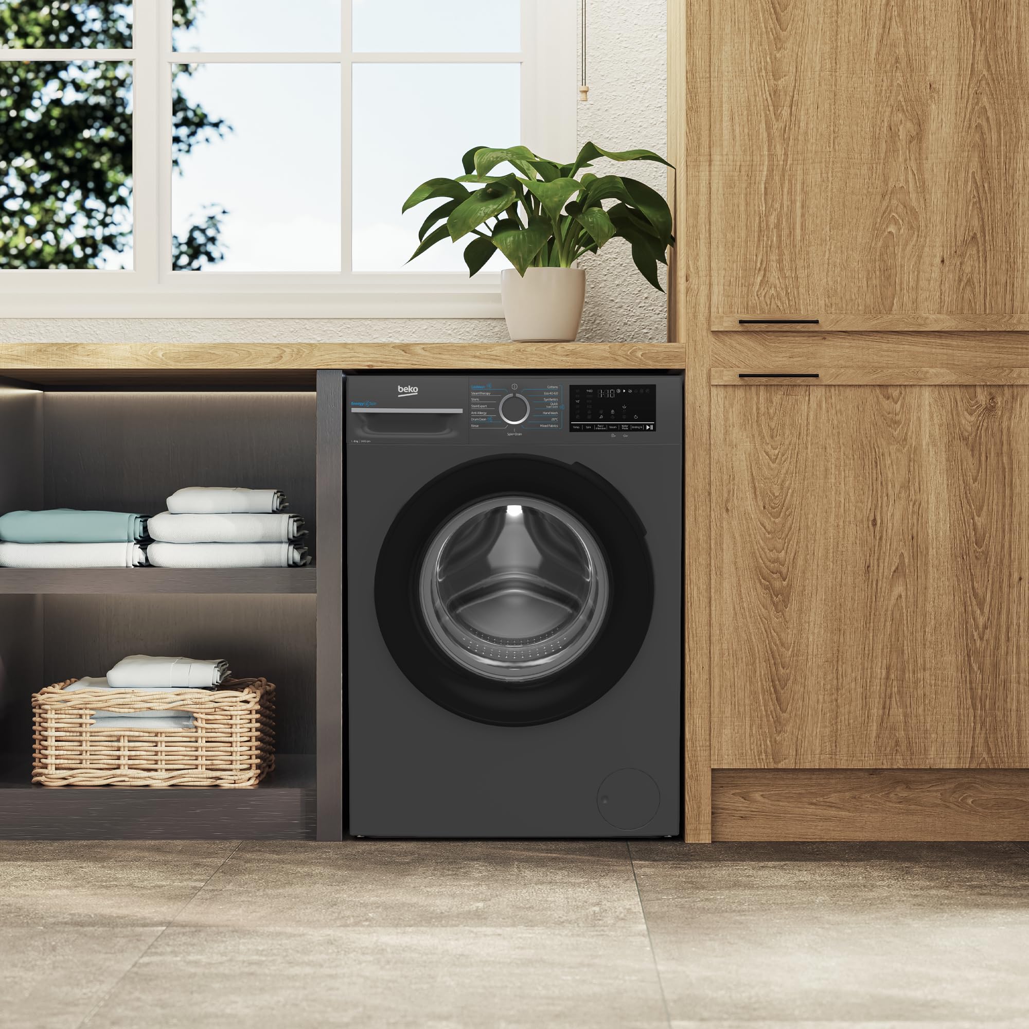 Beko 8 Kg Front Loading Washing Machine, 1400 RPM, 15 Programmes, LED Display - Image 2