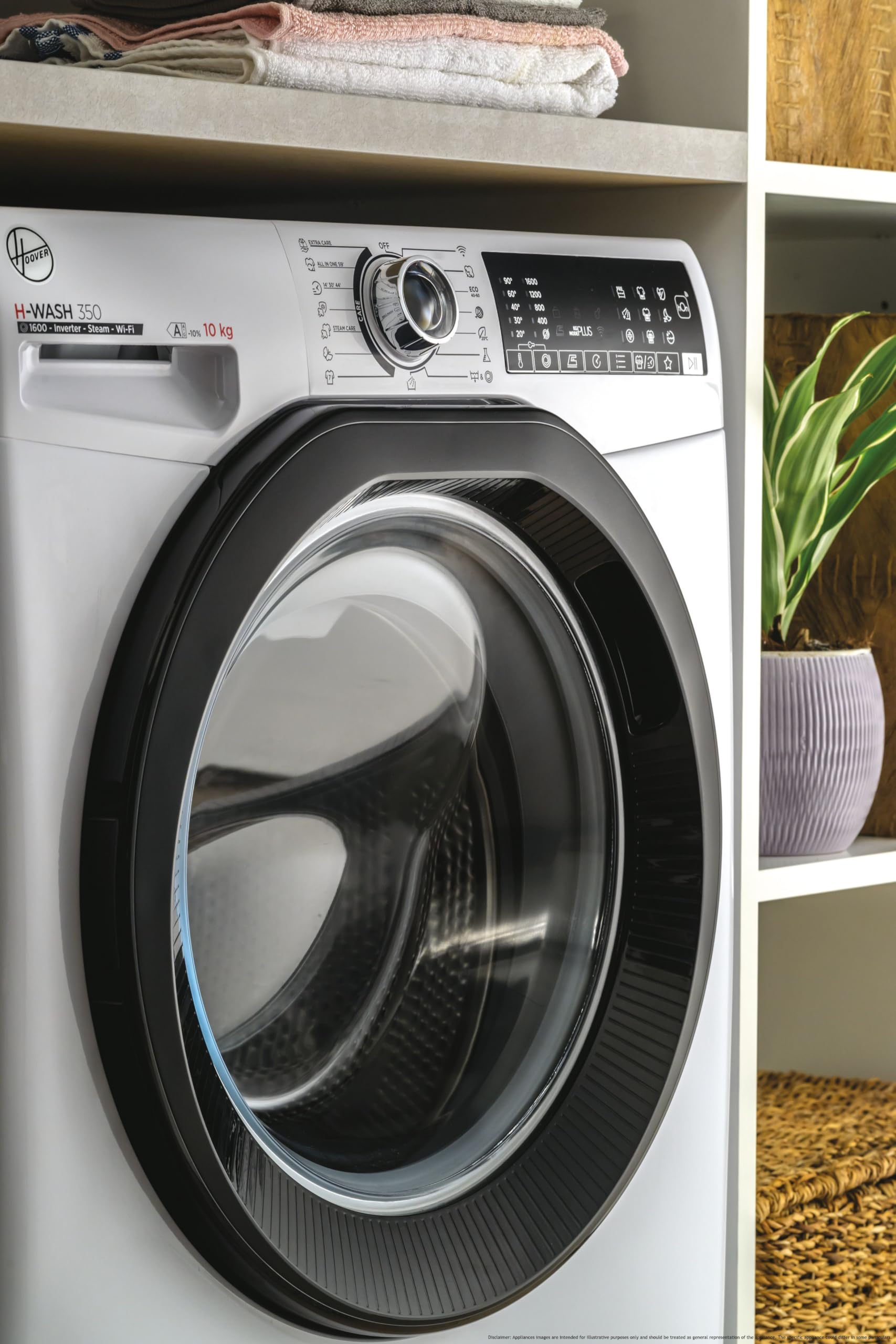 Hoover H-Wash 350 9kg Washing Machine 1400 Spin White – ECO-Power Inverter Motor, hOn App, Eco Doser, A Rated (H3WPS496TAMB6-80) - Image 4