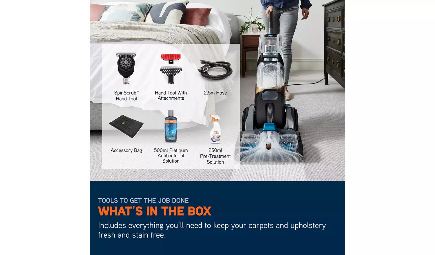 Vax Platinum Smartwash Upright Carpet Cleaner - Image 10